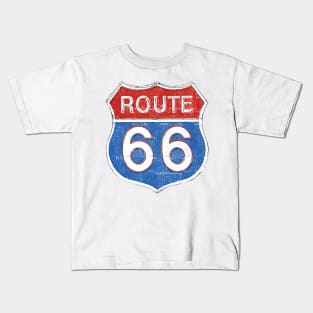 Route 66 --- Vintage Look Design Kids T-Shirt